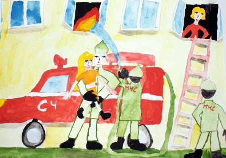 Рисунок пожарная безопасность