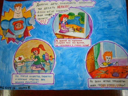 Плакат на тему черезвычайных ситуации