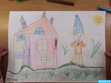 Цветочный город рисунок легко