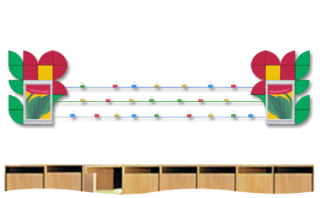 Стенд для рисунков в ДОУ
