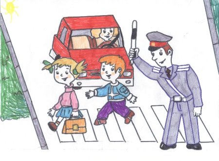 Рисунки на тему ДДТТ 1 класс