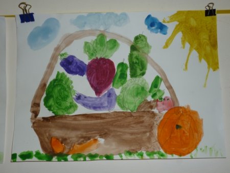 Рисование огород старшая группа