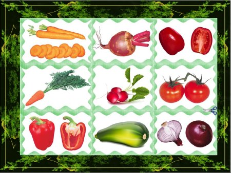 Овощи и фрукты для дошкольников