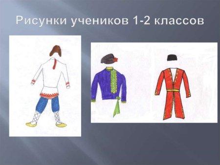 Рисование мужской национальной одежды