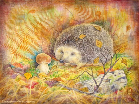 Сказочный осенний Ежик