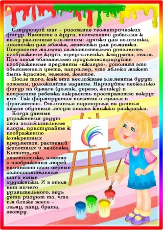 Консультация для родителей рисование