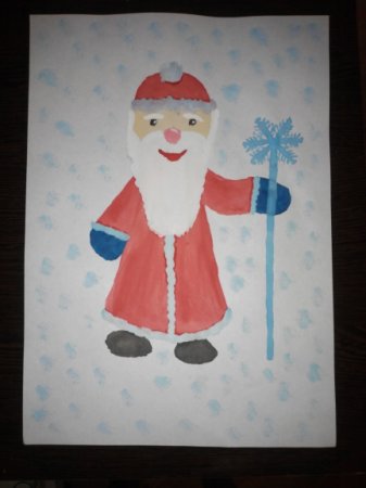 Рисование Деда Мороза в подготовительной группе
