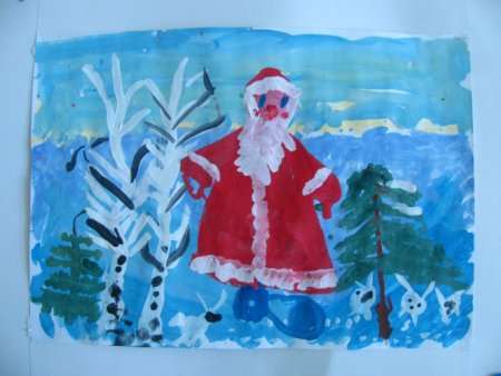 Рисование Деда Мороза