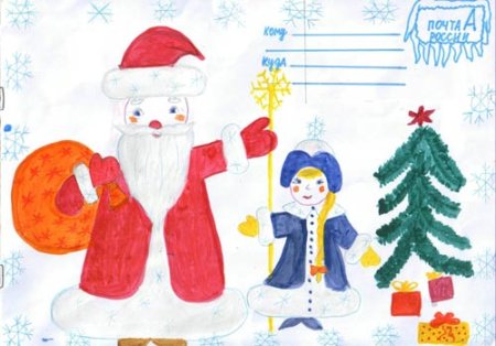 Рисование подарок деду Морозу