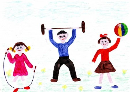 Детские плакаты про спорт