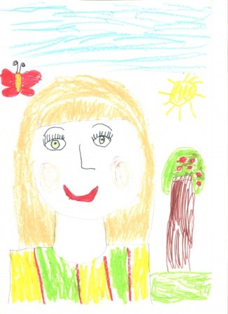 Портрет моя любимая мама