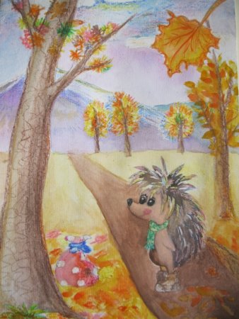 Золотая осень карандашом