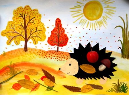 Рисунок на тему осень в детский сад