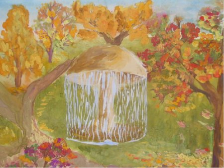 Золотая осень карандашом