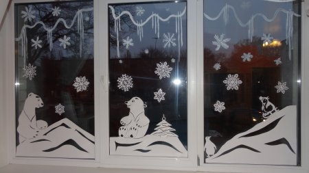 Новогодние узоры на окна