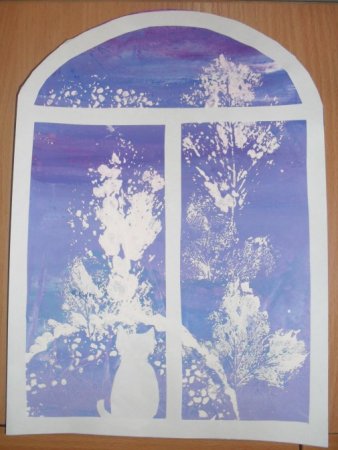 Украшения на окна цветные