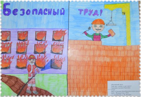 Безопасный труд рисунки на конкурс