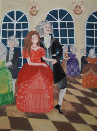 Детские рисунки на тему бал