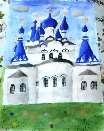Храм Покрова Божьей матери рисунки