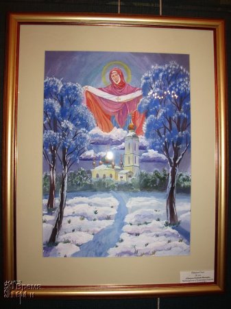 Храм Покрова Пресвятой Богородицы рисунок