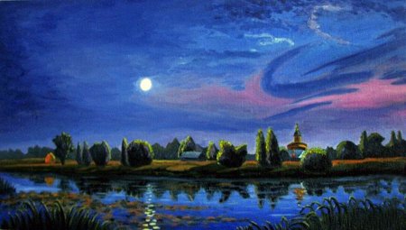 Келехсаев художник картины Лунная ночь