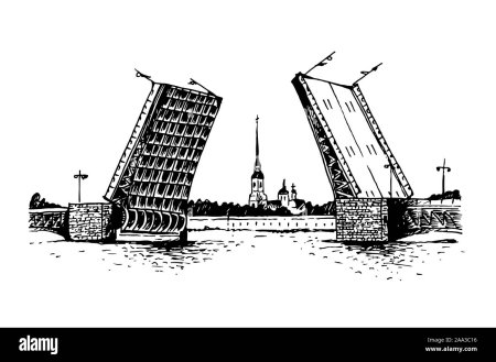 Дворцовый мост в Санкт-Петербурге