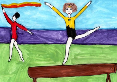 Рисунок на тему спорт для детей