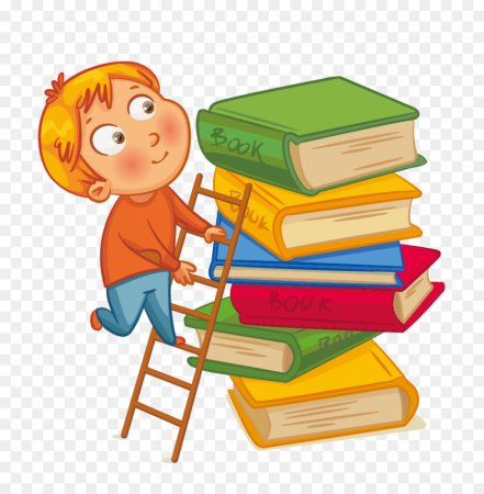 Мультяшные дети с книгами