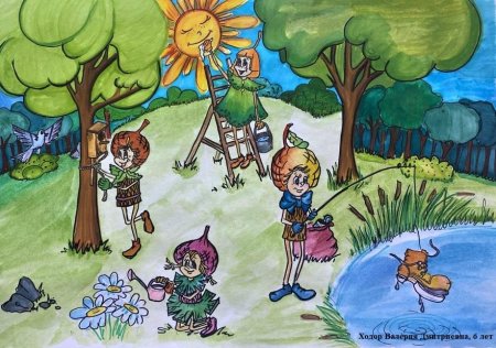 Рисунки по экологии для детей дошкольного возраста Эколята зимой