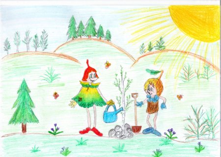 Эколята друзья и защитники природы рисунки