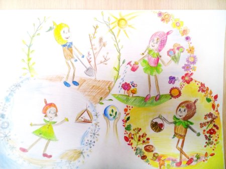 Рисунки детей 6 лет Эколята