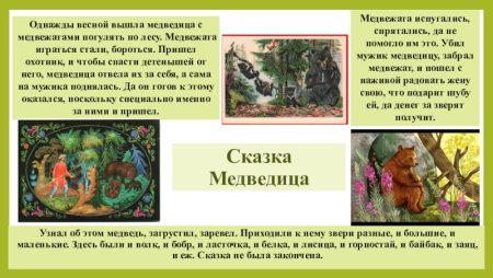 Раскраска Медведица с медвежатами для детей