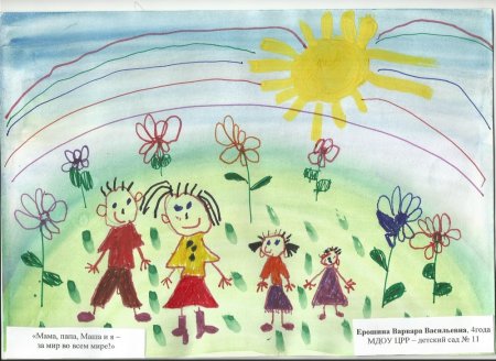 Название рисунков про детство