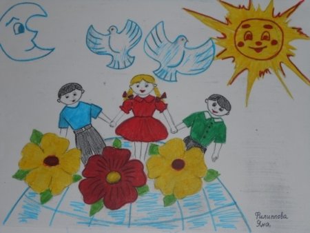 Рисунок мы дети твои Россия