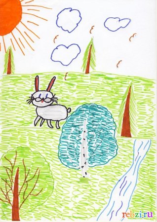 Рисование Лесная Поляна