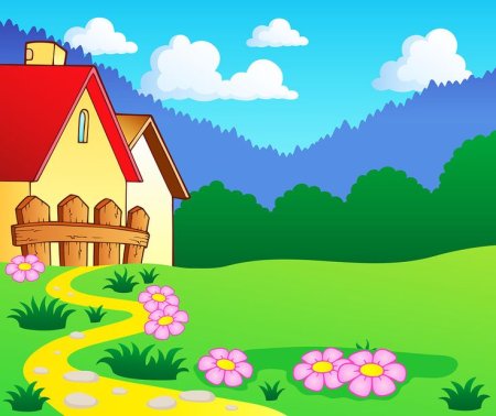 Домик на полянке