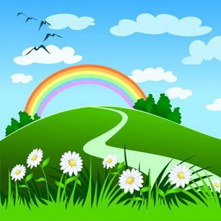 Летний пейзаж детский