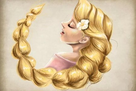 Красивые волосы мультяшные