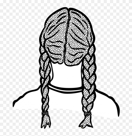 Косы раскраска для детей