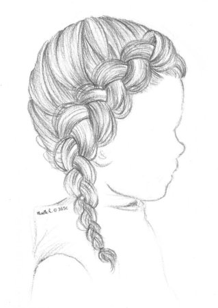 Прически карандашом
