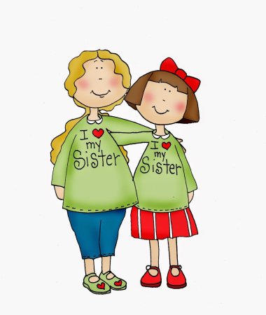 Младшая сестра рисунок