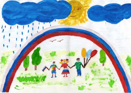 Патриотический рисунок в детский сад