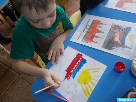 Рисование Россия старшая группа