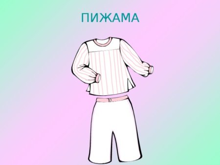 Карточки пижама для детей