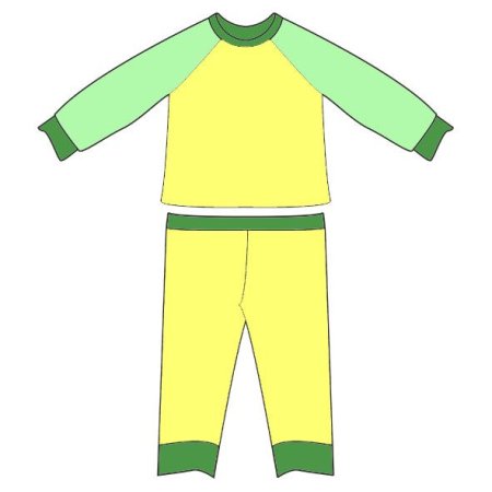 Детская пижама на прозрачном фоне