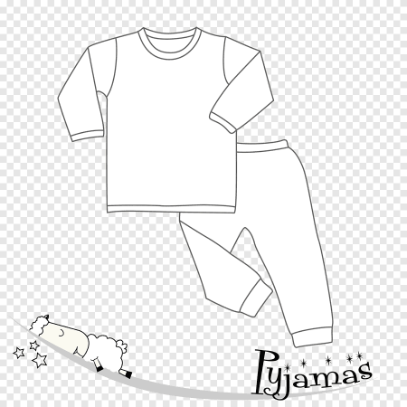 Малыш в пижаме раскраска