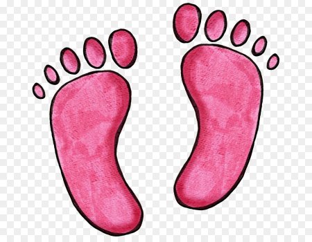 Детский отпечаток ноги