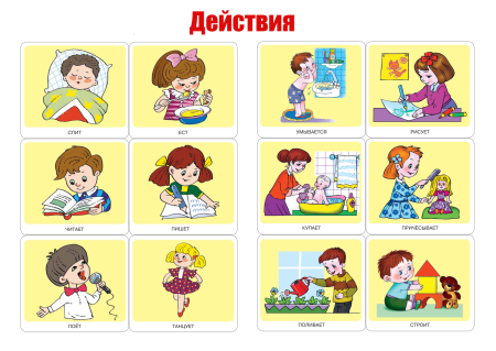 Глаголы для дошкольников