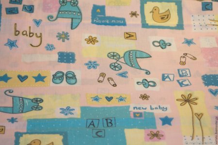 Хлопок с детским рисунком