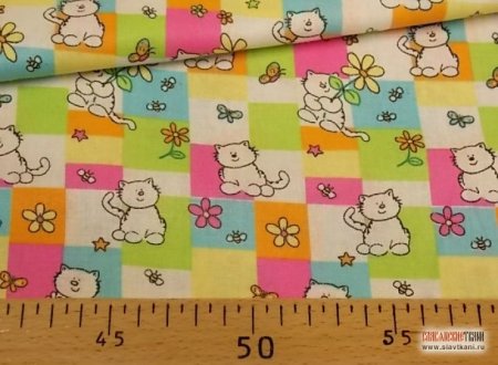 Хлопковые ткани с детским рисунком